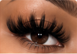 Custom lash style close-up