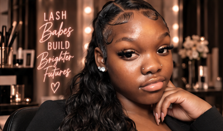Bre’Asia in her lash studio